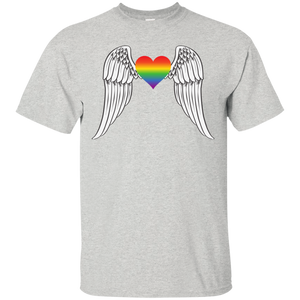 Gay Pride Guardian Angel Shirt LGBT Guardian Angel Tshirt for Men's