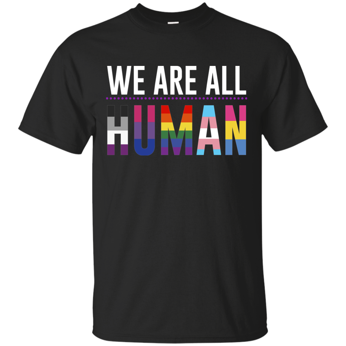 We Are All Human T Shirt, black shirt for men LGBT Pride black t shirt for men