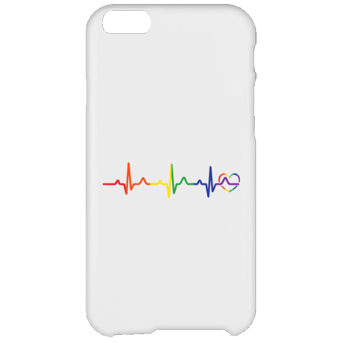 Rainbow Heartbeat Phone Case