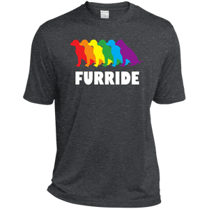 FURRIDE....Pride dark grey tshirt for men | pet lover tshirt