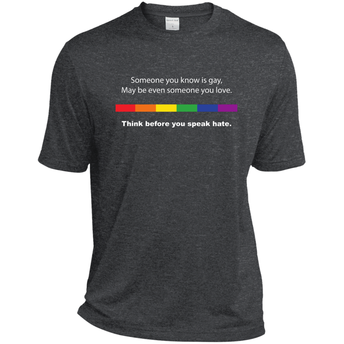 Powerful Gay Pride dark grey tShirt Ever for men