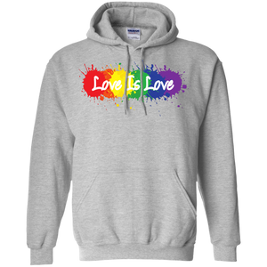  "Love is Love" grey Hoodie for men & women LGBT Pride Equality Hoodie for men & women