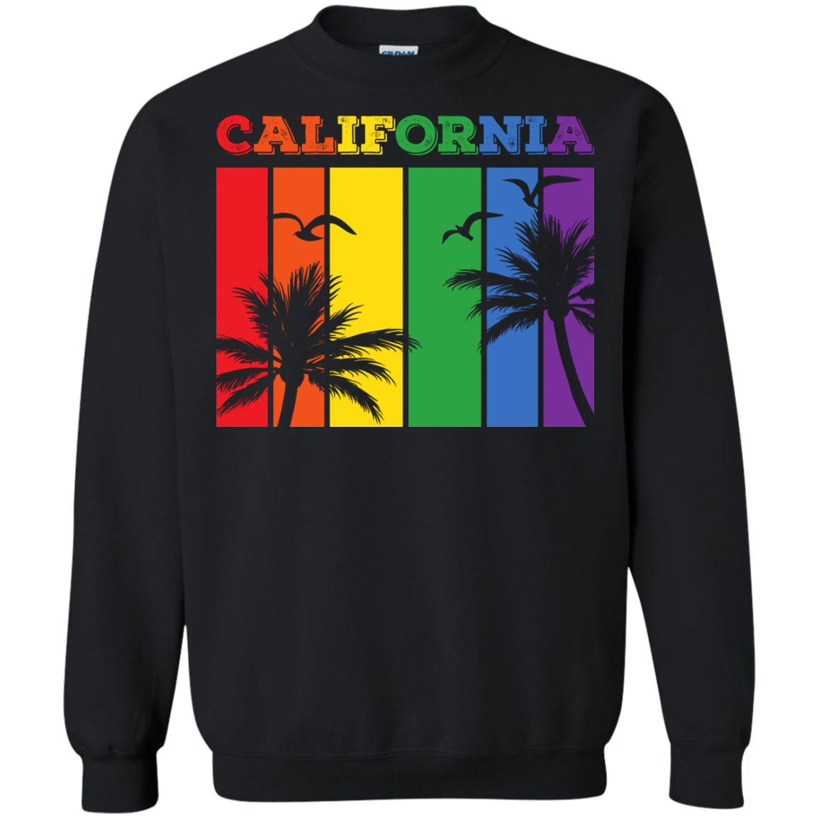 California Rainbow Strips Pride T-Shirts & Shirt