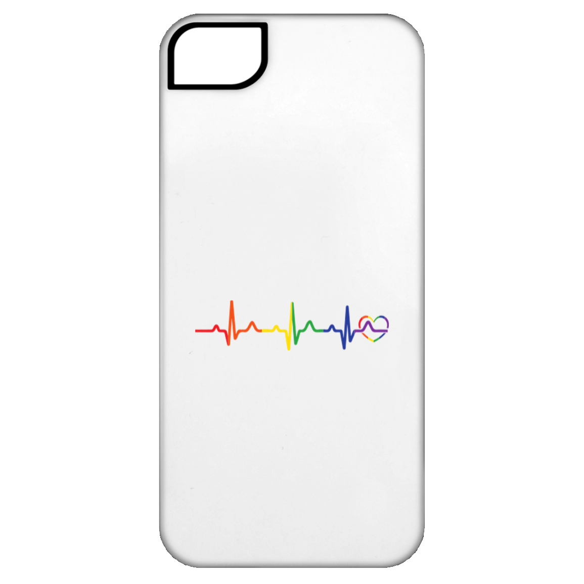 Rainbow Heartbeat Phone Case