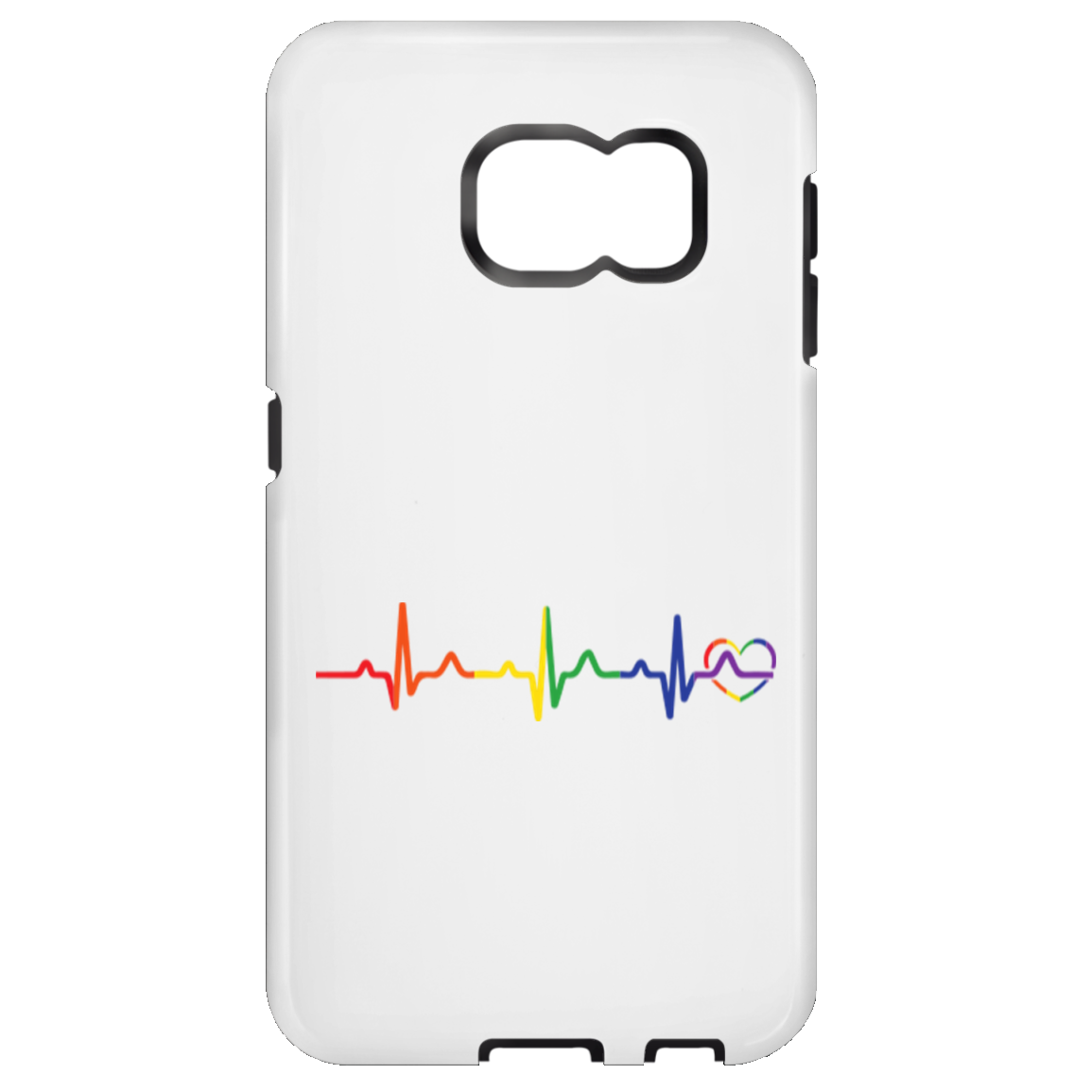 Rainbow Heartbeat Phone Case