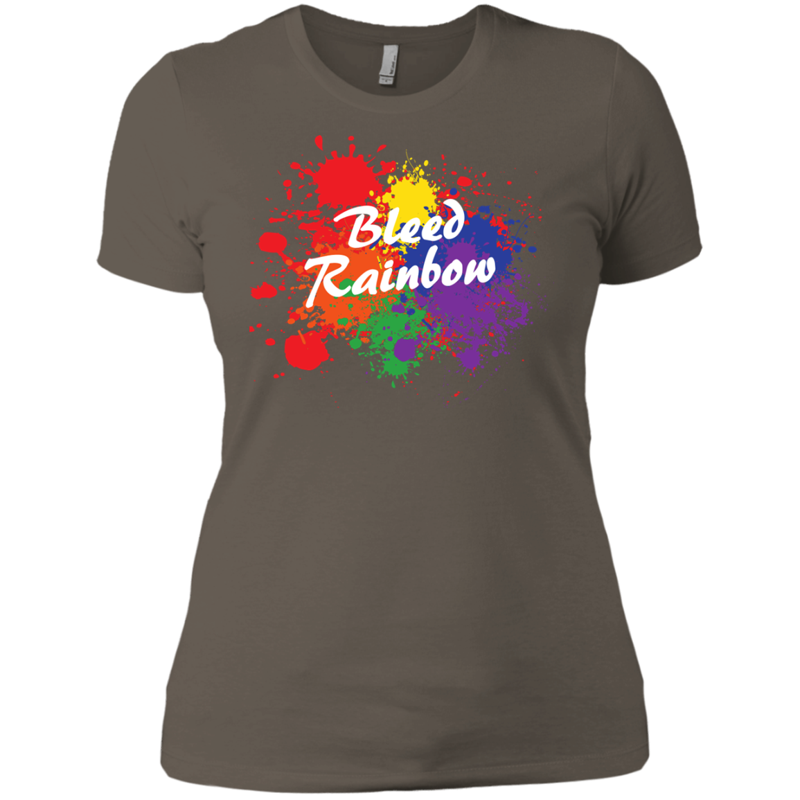 Bleed Rainbow LGBT T Shirt