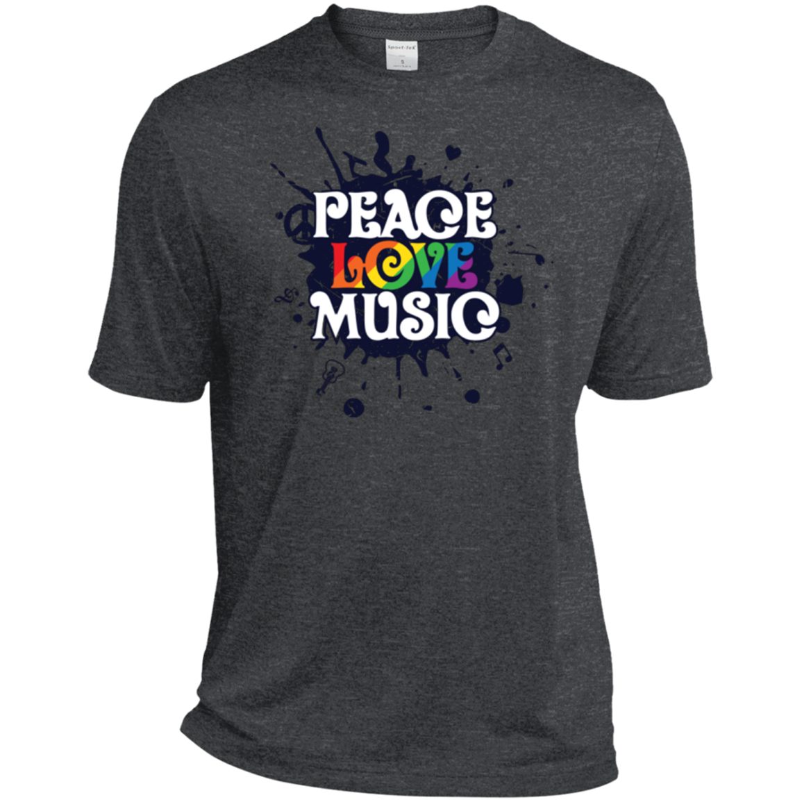 "Peace, Love, Music" T Shirt