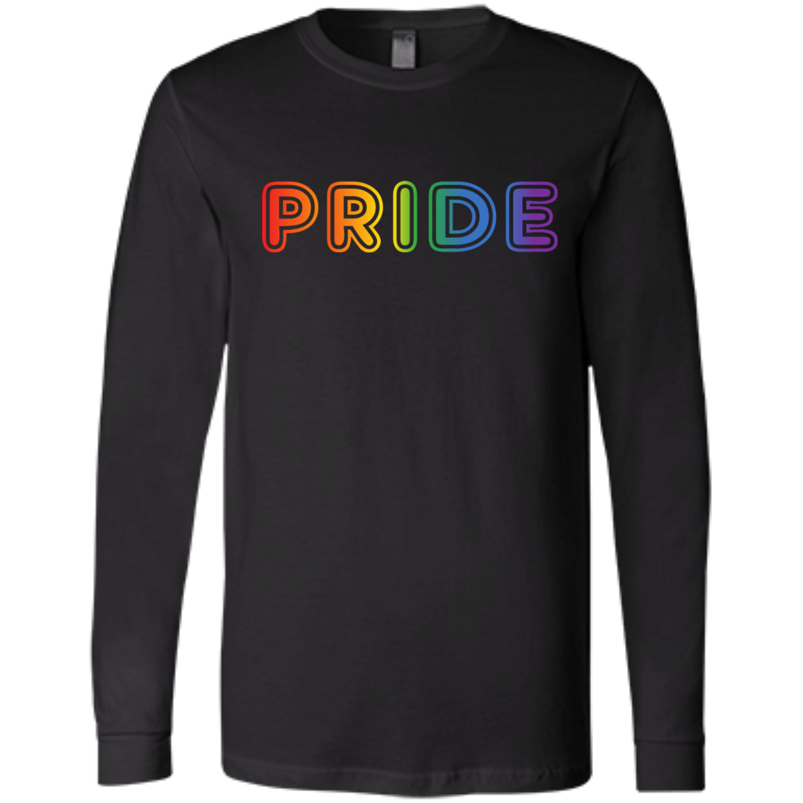 PRIDE Text in Rainbow Color Written Shirt