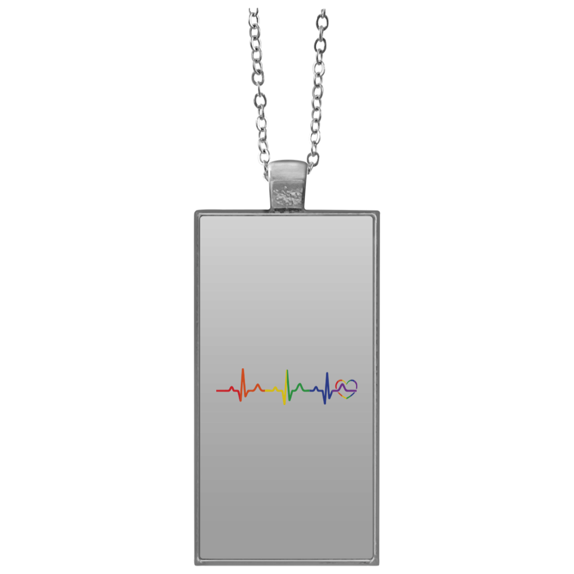 Rainbow Heartbeat Necklace