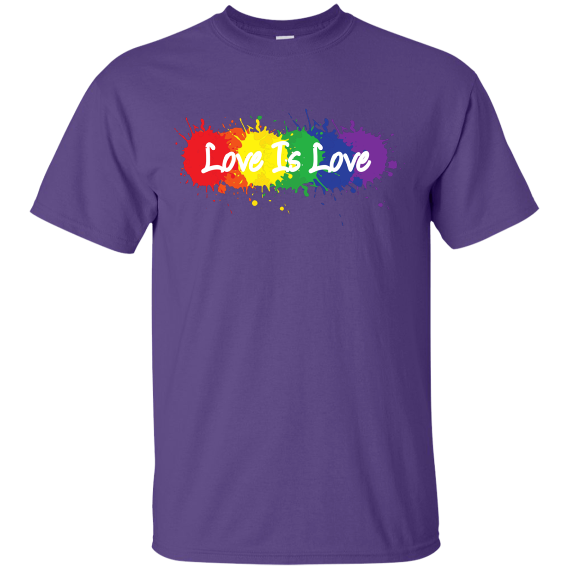  "Love is Love" purple T Shirt for men LGBT Pride Equality tshirt for men