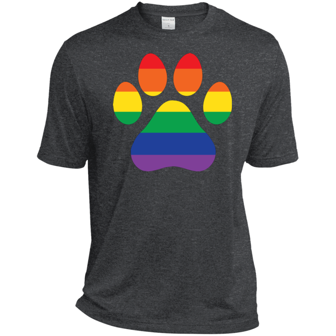 Rainbow Paw Print Pride Shirt