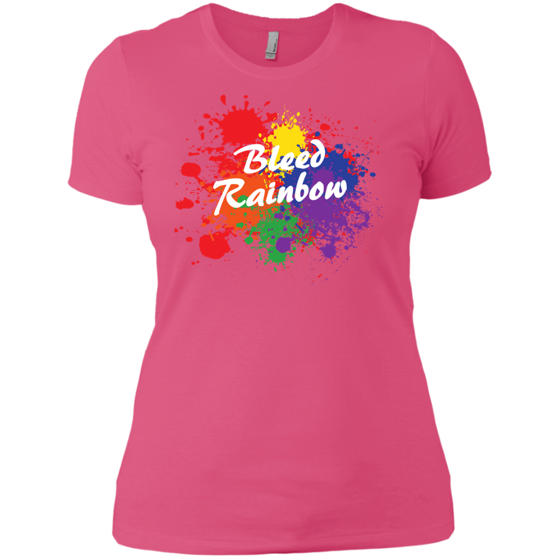 Bleed Rainbow LGBT T Shirt