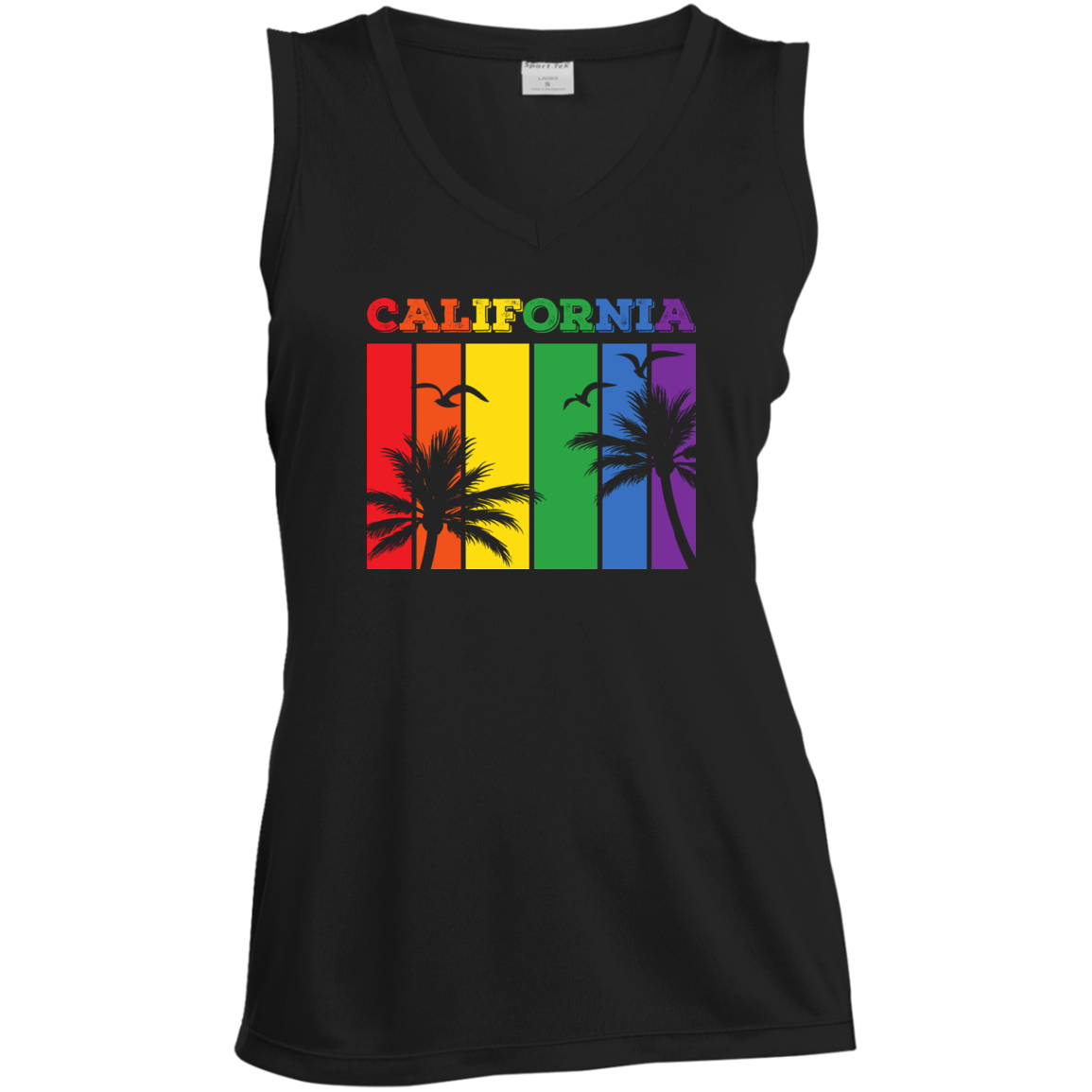 California Rainbow Strips Pride T-Shirts & Shirt