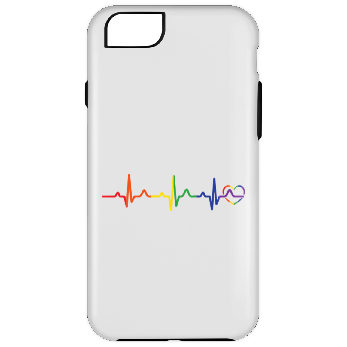 Rainbow Heartbeat Phone Case