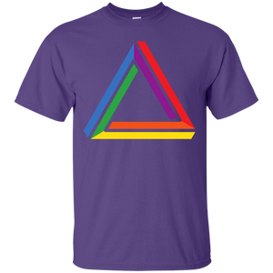 Funky Gay Pride Purple Shirt Rainbow Triangle Gay Pride Tshirt