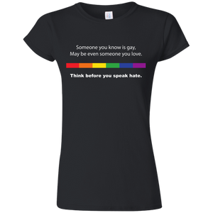 Powerful Gay Pride black  tShirt Ever for women