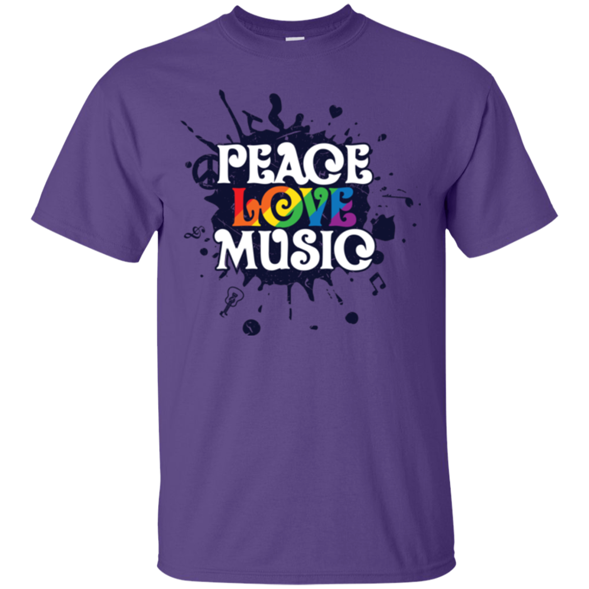 "Peace, Love, Music" T Shirt