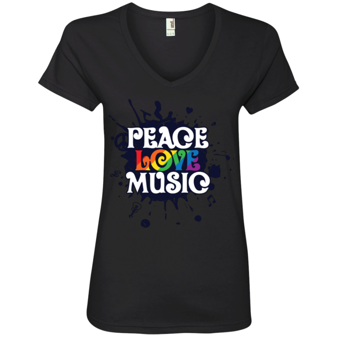 "Peace, Love, Music" T Shirt