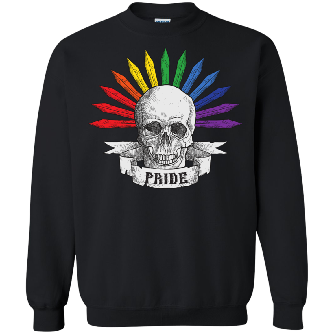 Gay Pride Halloween Skull Shirt