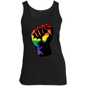 LGBT Pride Unity black  Tank top for women