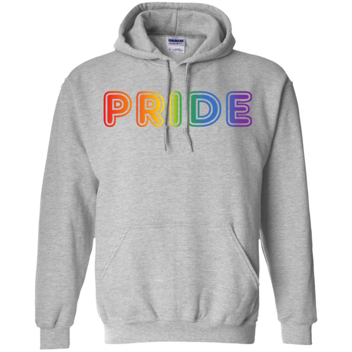 PRIDE Text in Rainbow Color Written Shirt