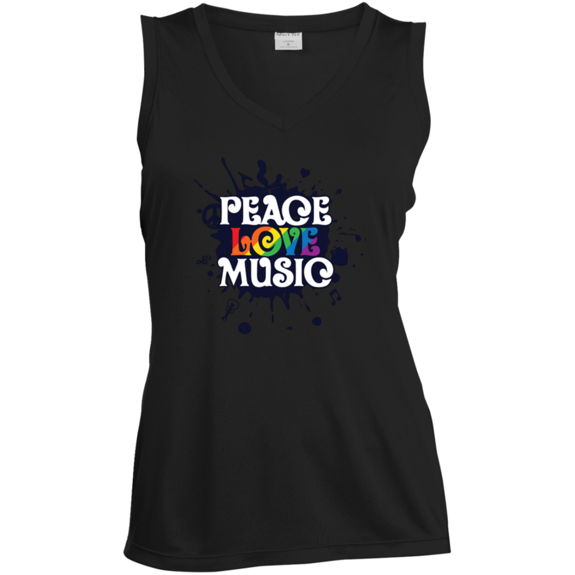 "Peace, Love, Music" T Shirt