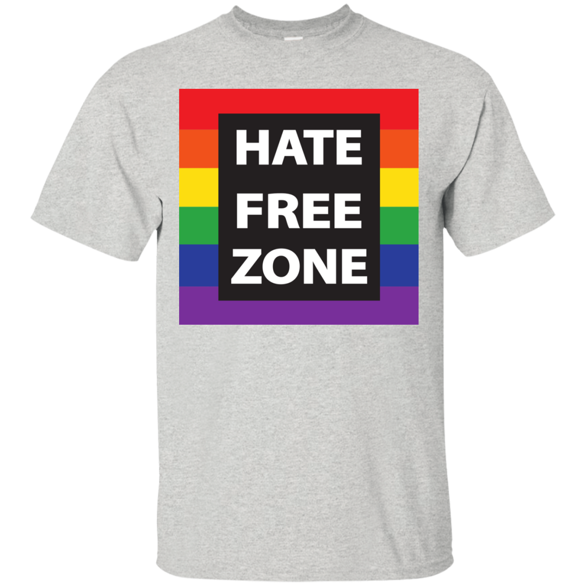 Hate Free Zone Pride T Shirt