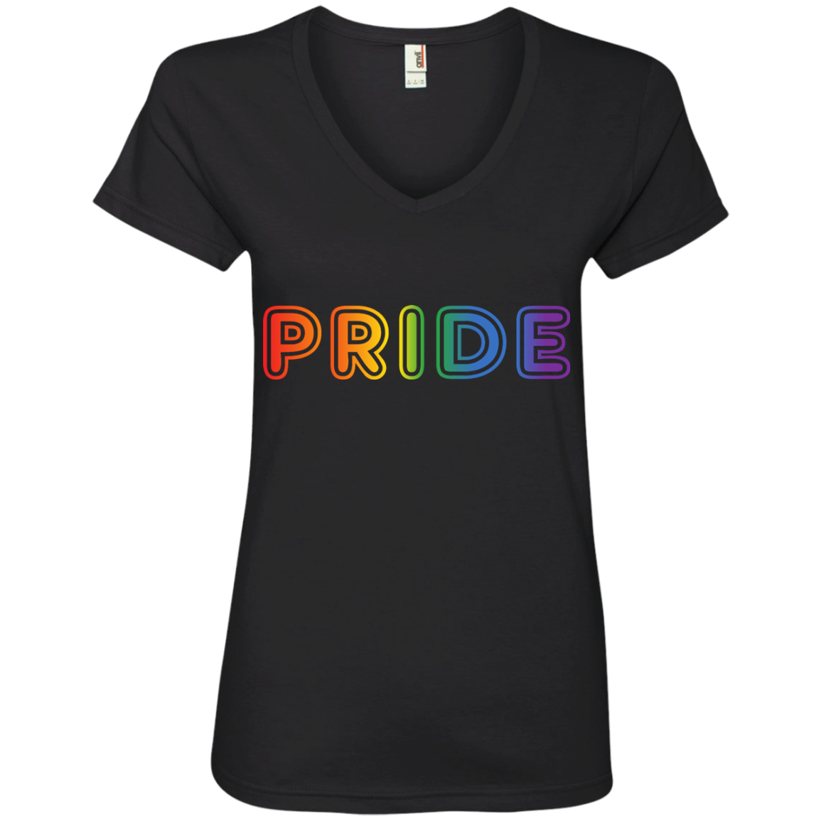 PRIDE Text in Rainbow Color Written Shirt