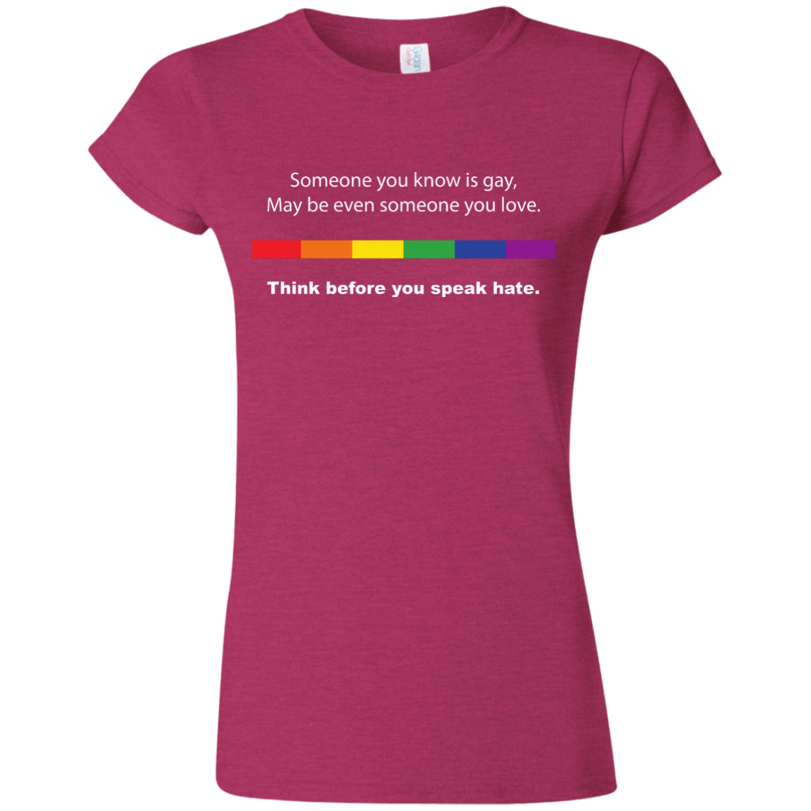 cute Powerful Gay Pride pink  tShirt Ever for  women