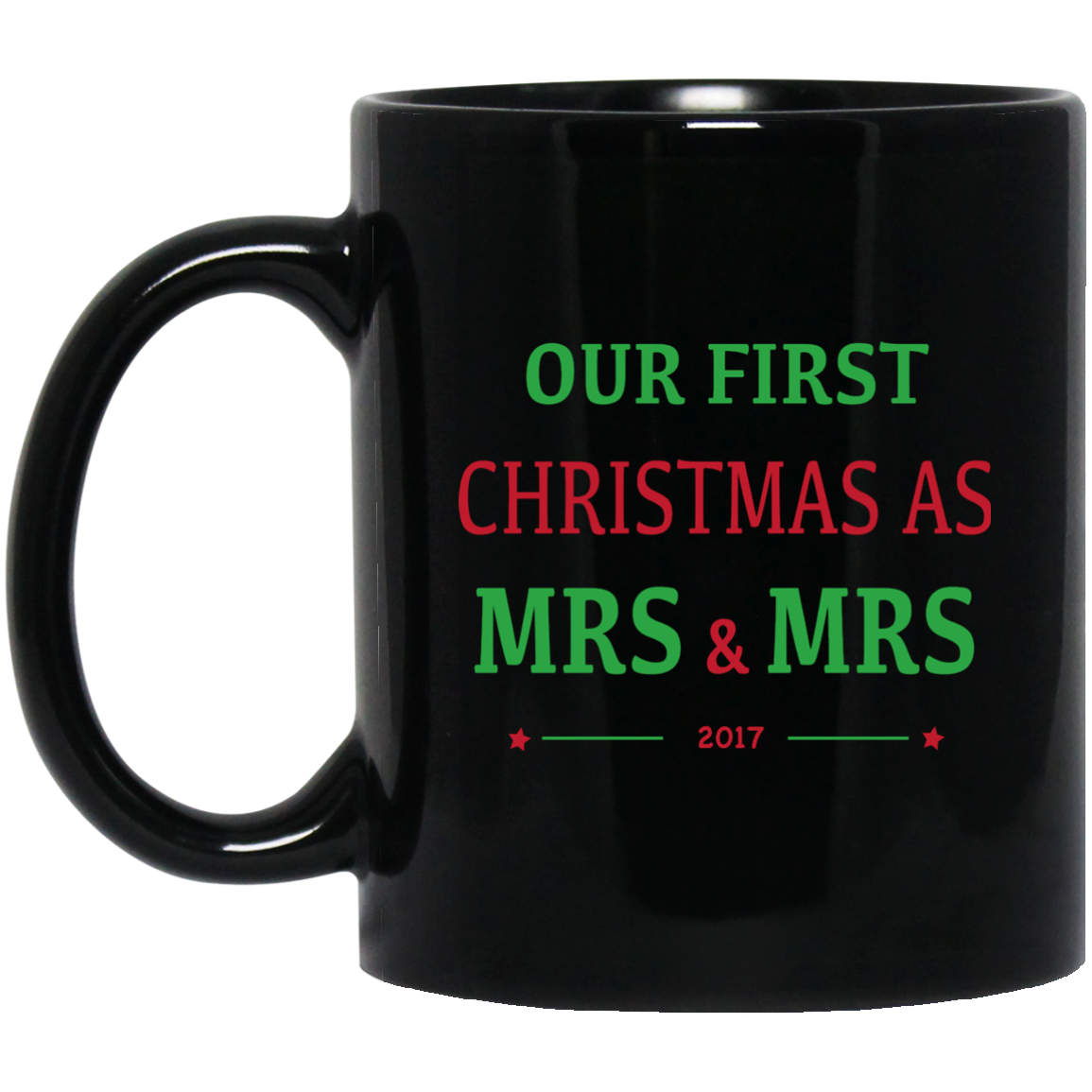 Mrs & Mrs First Christmas Mug