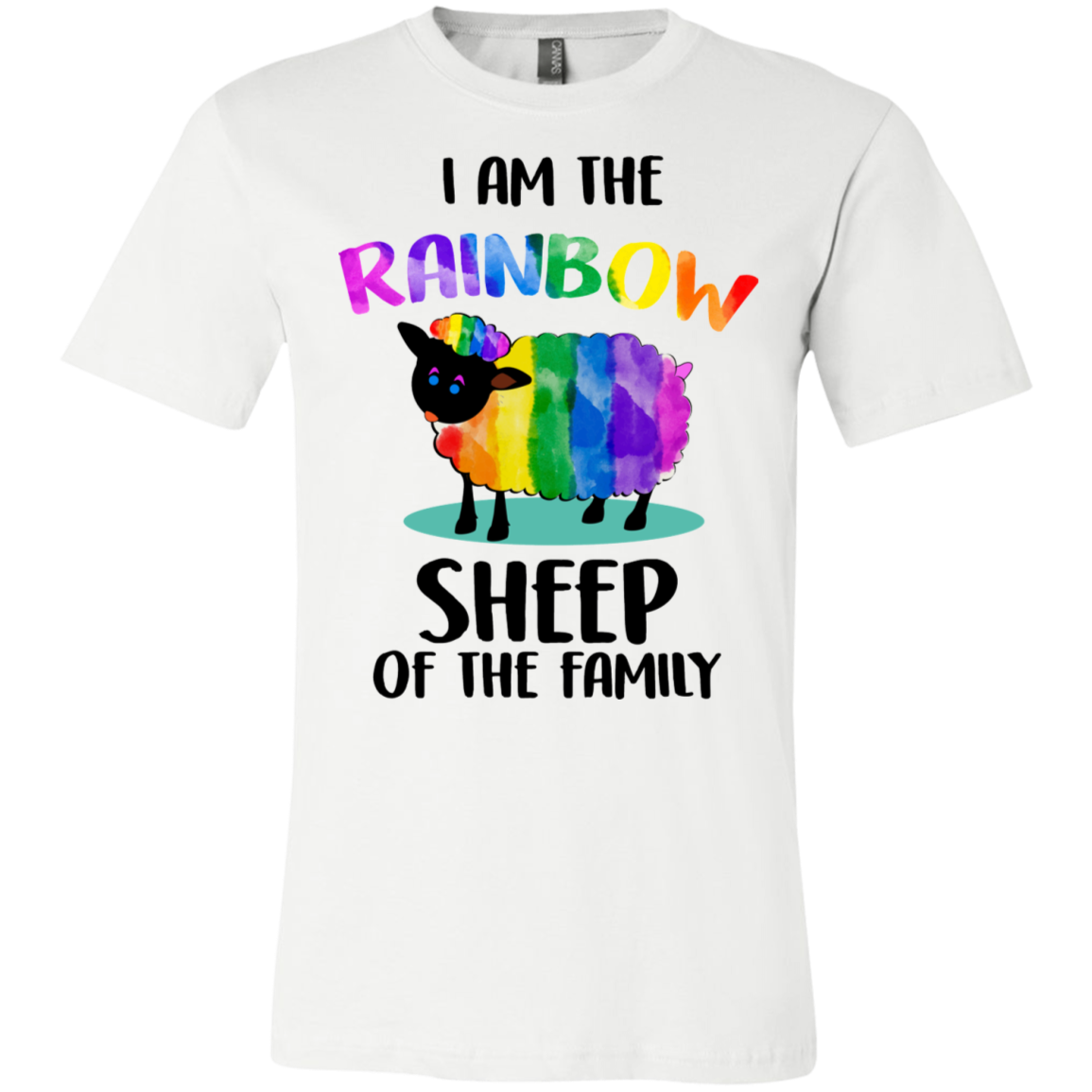 "I Am The Rainbow Sheep Of The Family"  White Union Pride T-Shirts