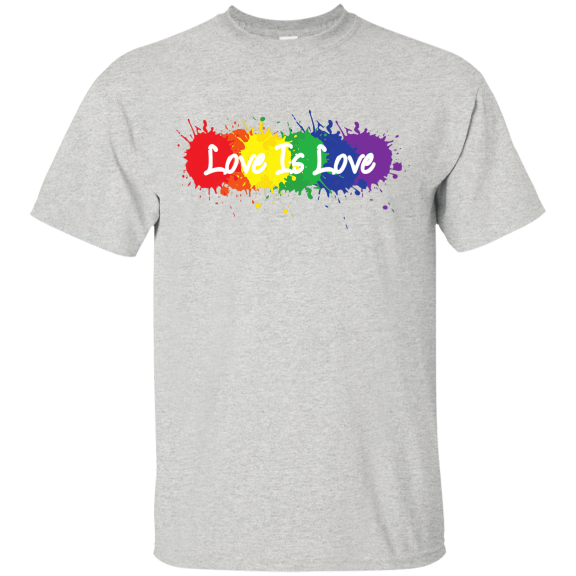  "Love is Love" grey T Shirt for men LGBT Pride Equality tshirt for men