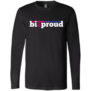 long sleeves bi & proud tee