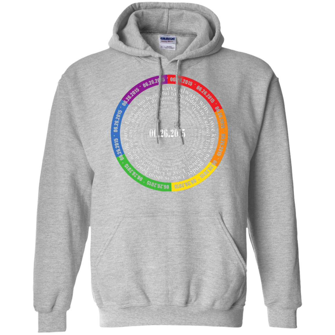 The "Pride Month" Special Shirt LGBT Pride unisex grey hoodie