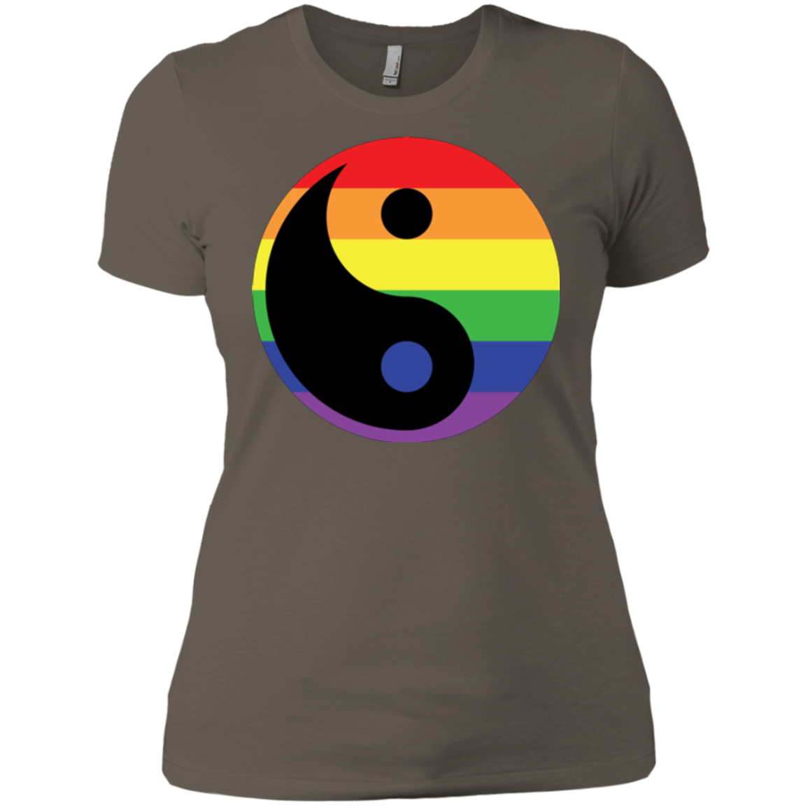 Rainbow Yin Yang Gay Pride Shirt LGBT Pride womens shirt