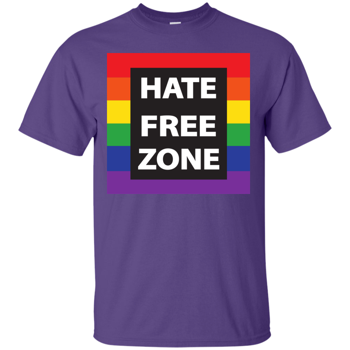 Hate Free Zone Pride T Shirt