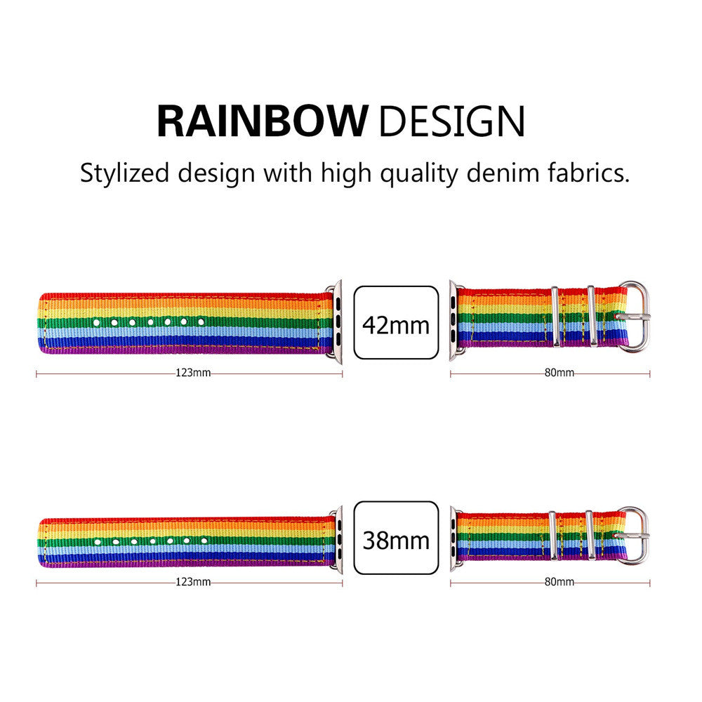 Resizable High Quality Rainbow Watch Band