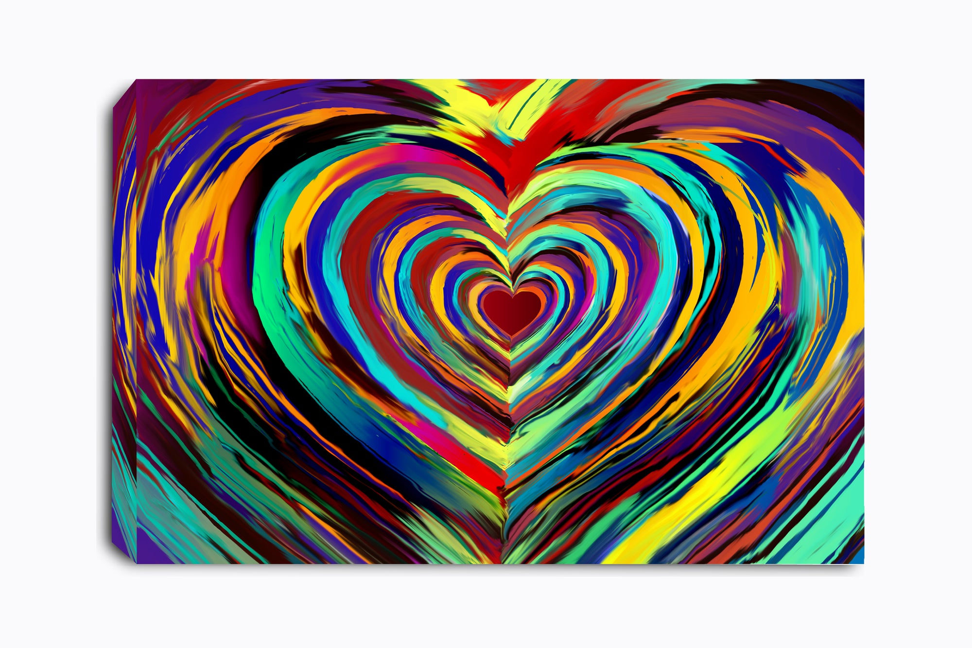 Heart Shape Pride Canvas Wall Art