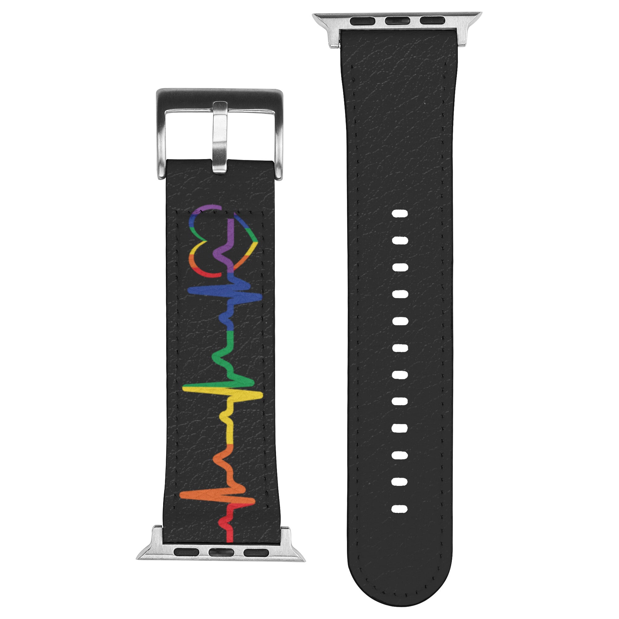 Rainbow Heartbeat Apple Watch Band