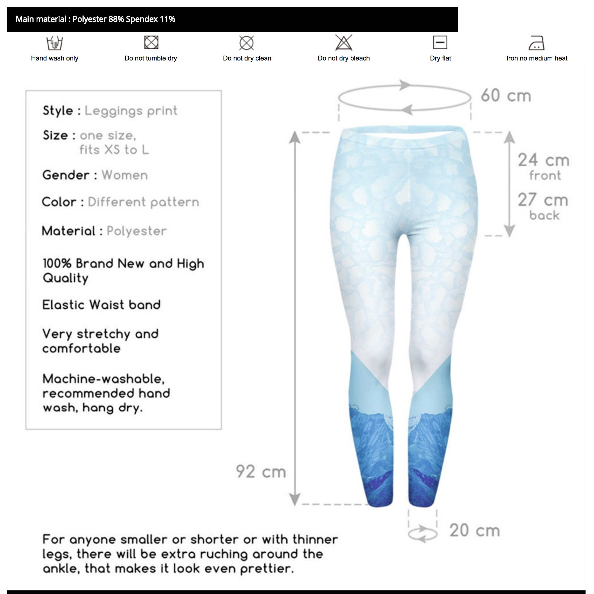 Vibrant Rainbow Pride High Waist Elastic Leggings
