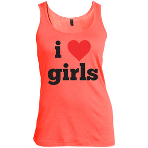 Lesbian Apparel I Love Girls Tank Top Cute Lesbian red tank top