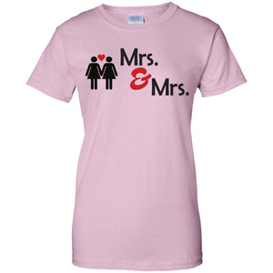 Lesbian cute couple pink tshirt for women