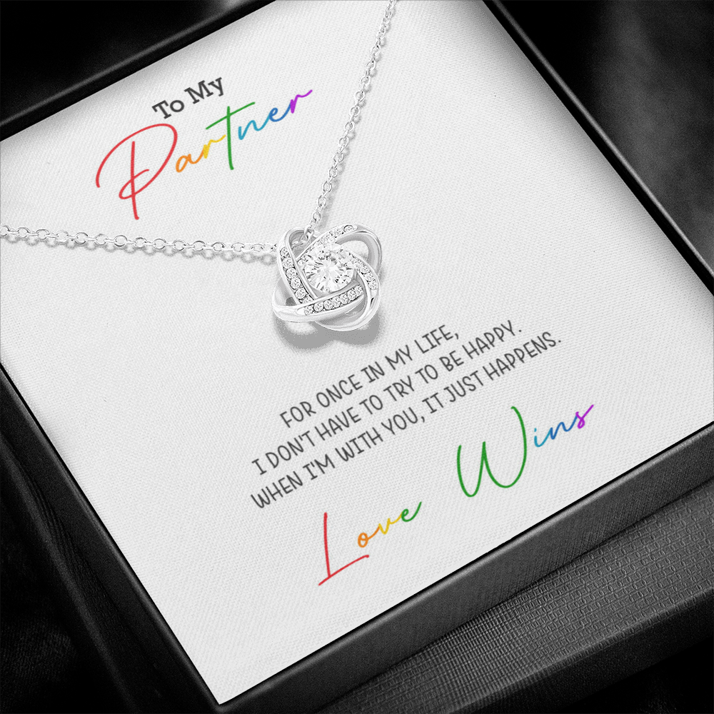 Love Knot Necklace for your Partner | Love Wins Necklace
