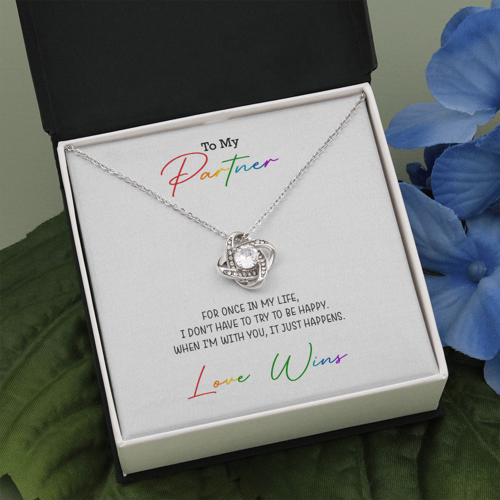 Love Knot Necklace for your Partner | Love Wins Necklace