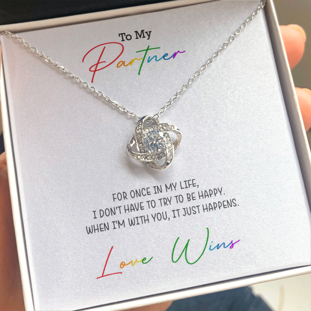 Love Knot Necklace for your Partner | Love Wins Necklace