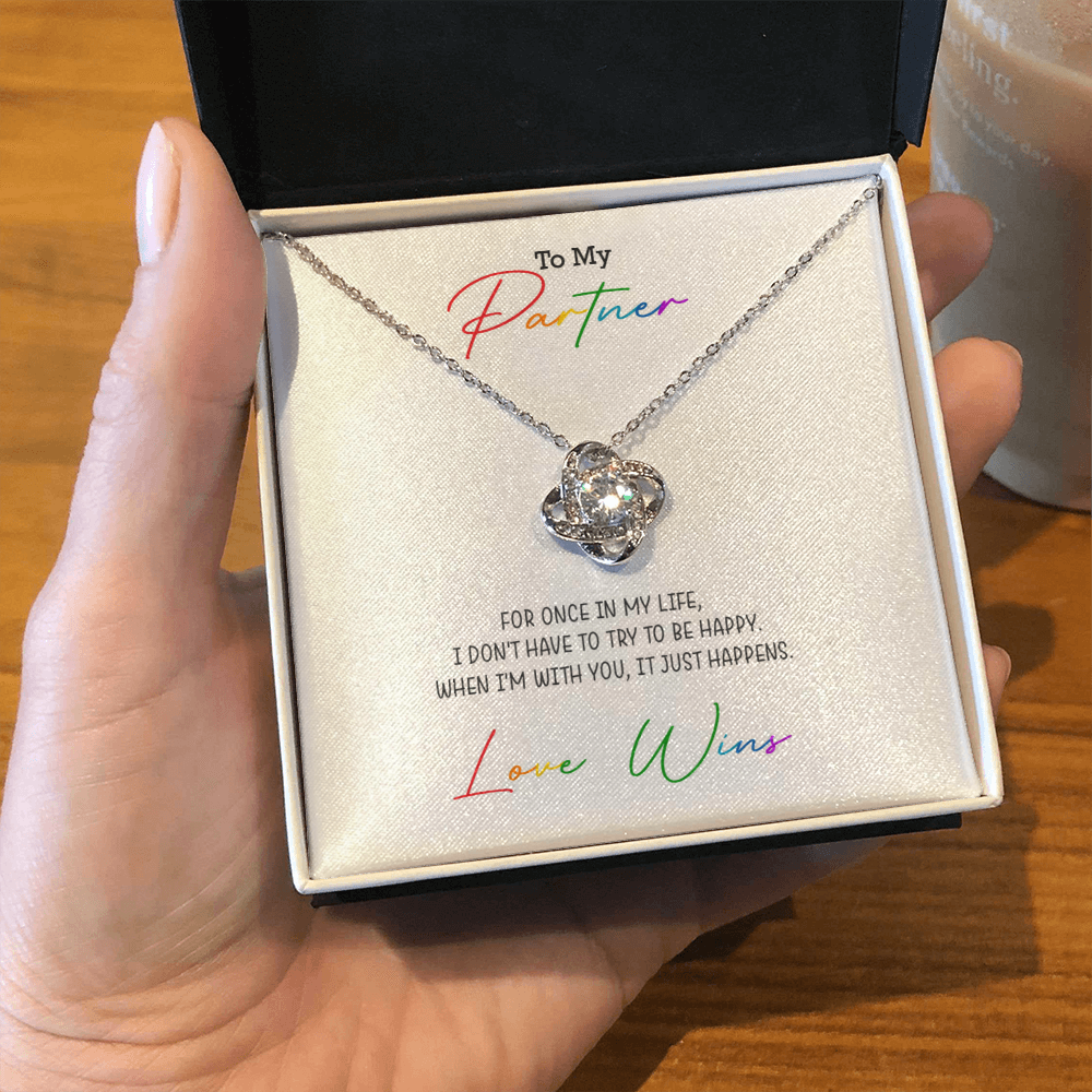 Love Knot Necklace for your Partner | Love Wins Necklace