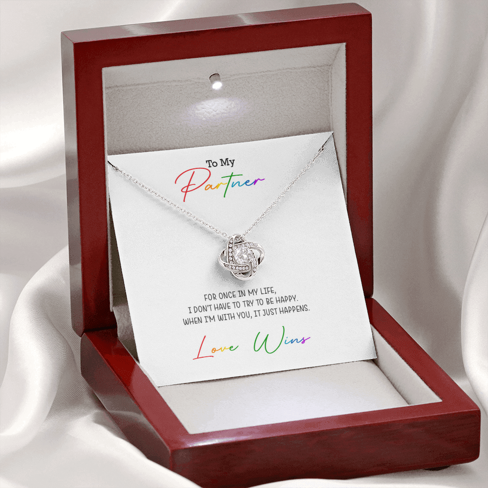 Love Knot Necklace for your Partner | Love Wins Necklace