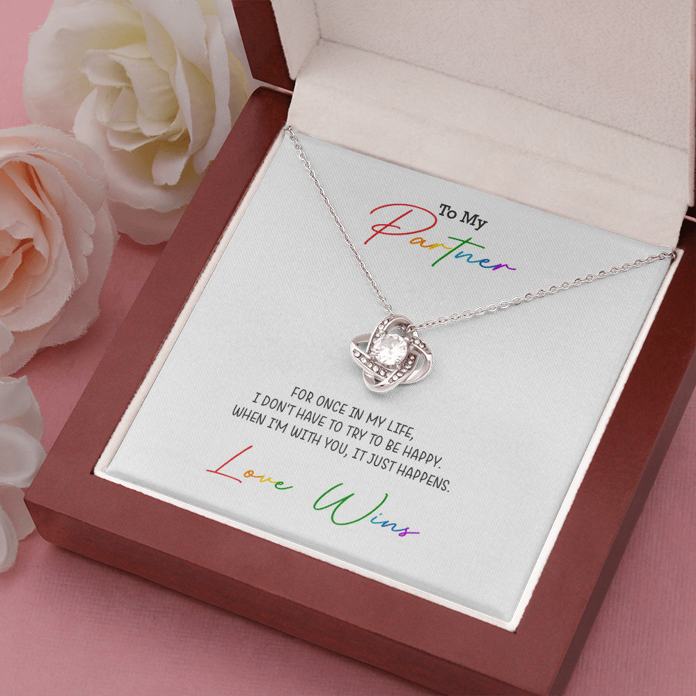 Love Knot Necklace for your Partner | Love Wins Necklace
