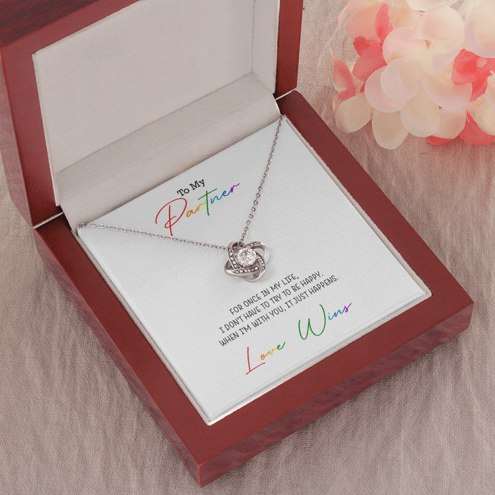 Love Knot Necklace for your Partner | Love Wins Necklace