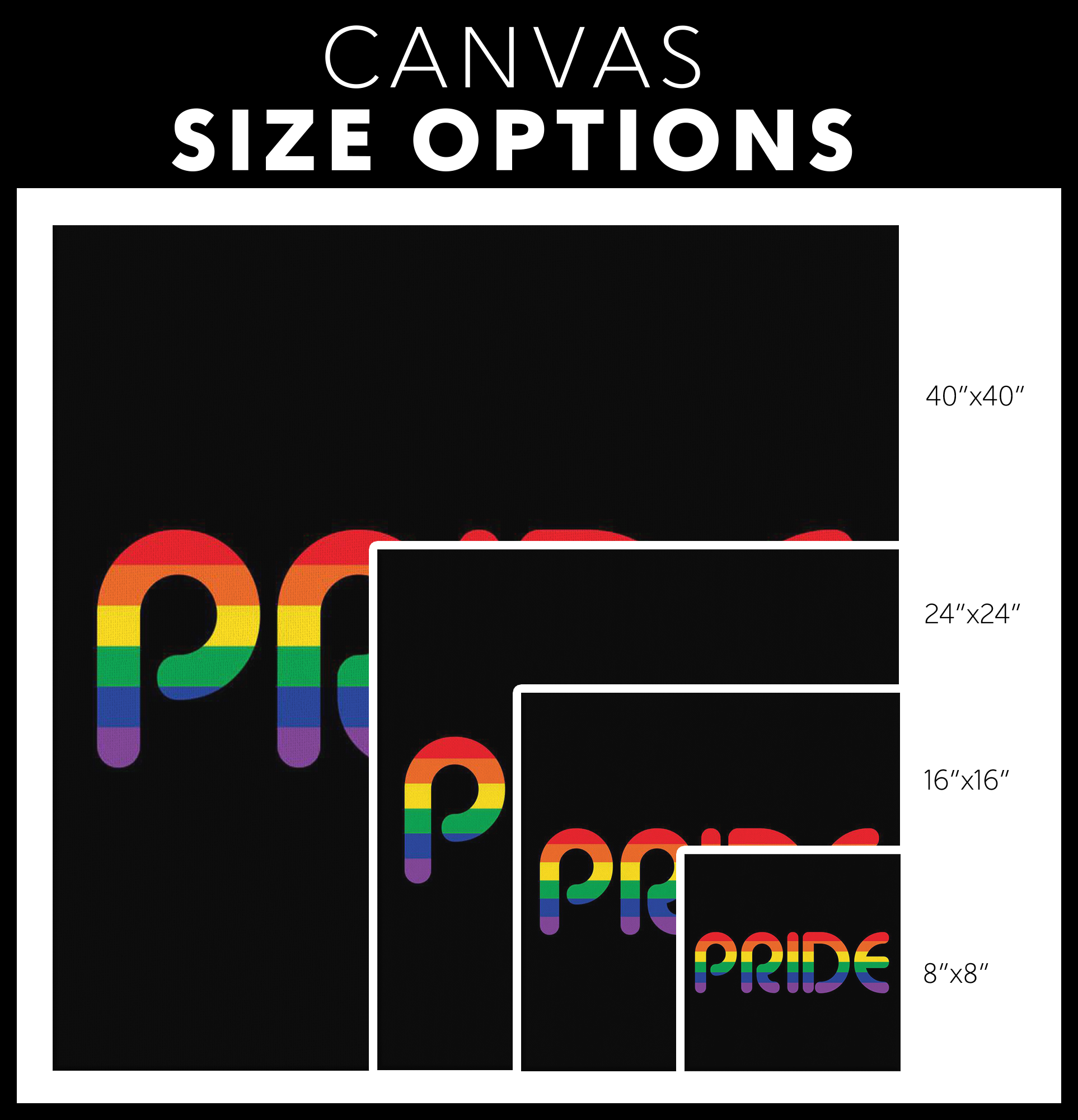 Rainbow Pride Canvas Wall Art